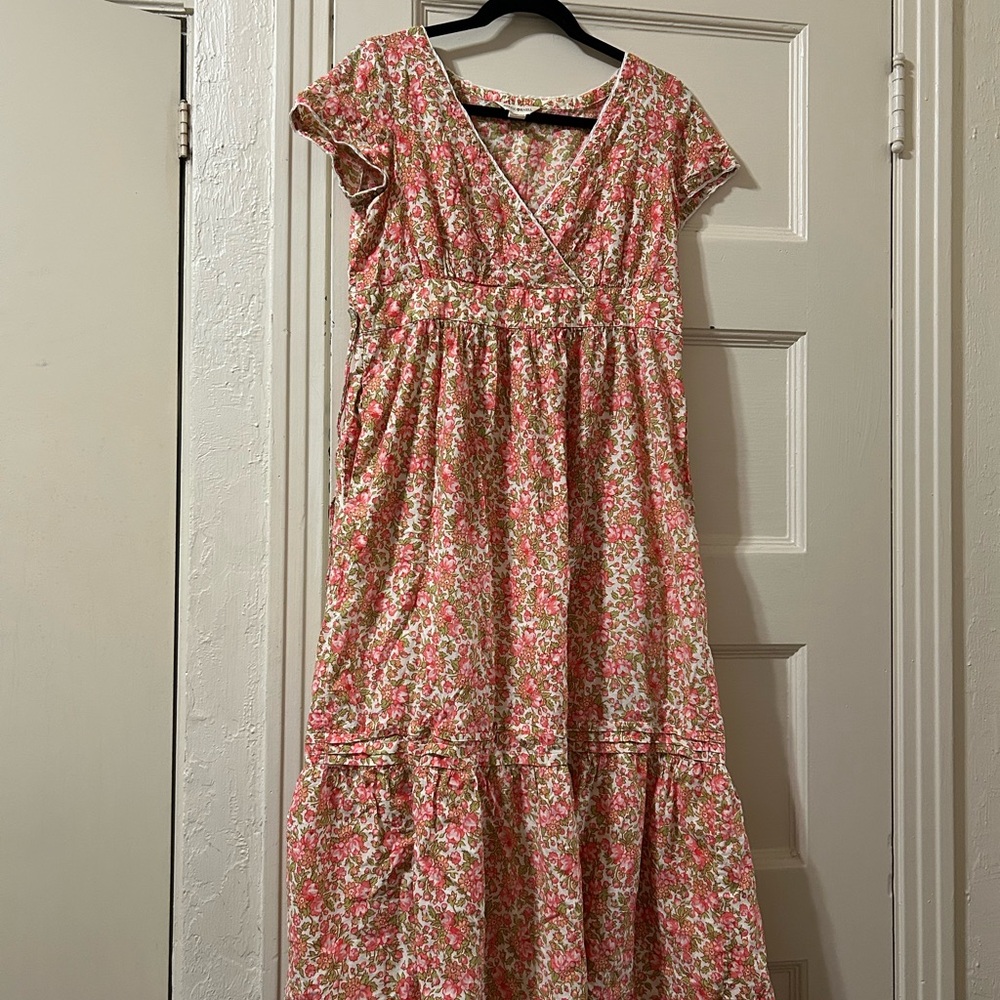 Floral Pink Maxi Dress